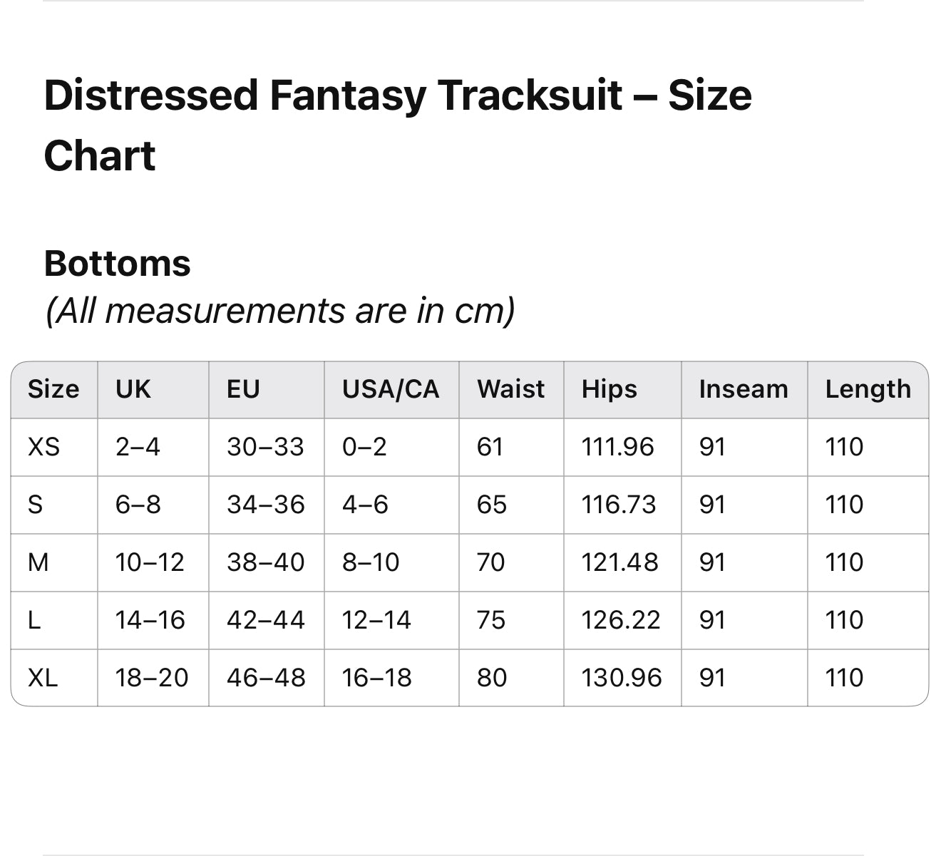 Distressed Fantasy Bottoms